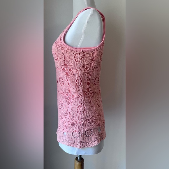 Crocheted Top in Peach Two Pieces Size S Willi Smith - Picture 4 of 9